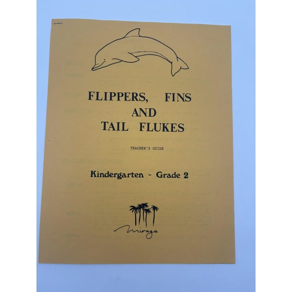 Flippers Fins Tail Flukes‎ Dolphins Whales Mirage Lot 2 Multi Stapled Guide Kids